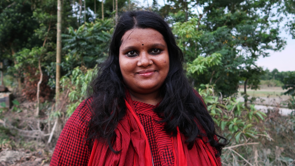 
Marzia Prova, a student from Dhaka, runs several social and volunteer projects in Bangladesh, including campaigns to provide medicine in rural areas and give girls access to sanitary pads [Jenny Gustafsson/Al Jazeera]
