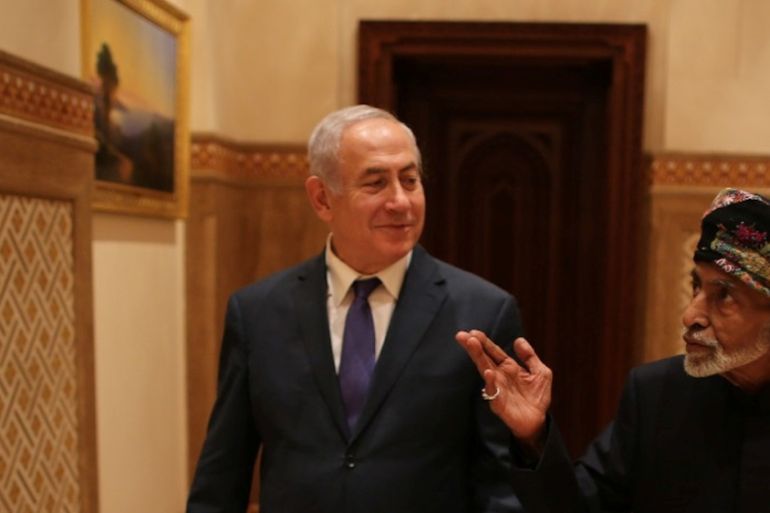 Netanyahu in Oman Reuters