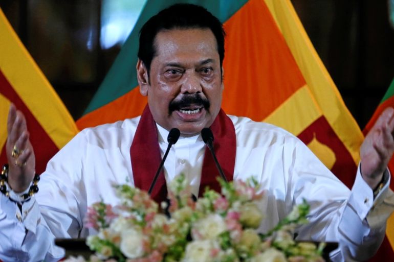 Sri Lanka''s newly appointed Prime Minister Rajapaksa