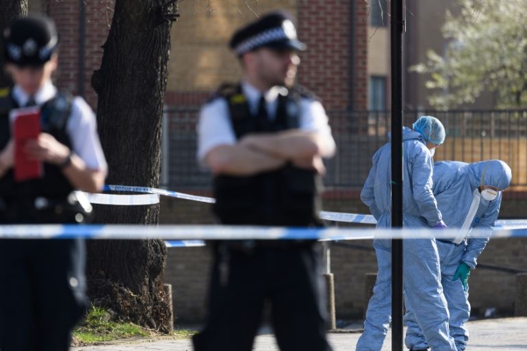 Scene After A Man Was Stabbed To Death At A Brixton Youth Club