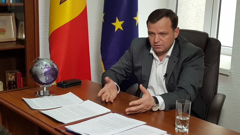 Andrie Nastase, joint leader of Moldova's pro-European ACUM party [Glenn Ellis/Al Jazeera]