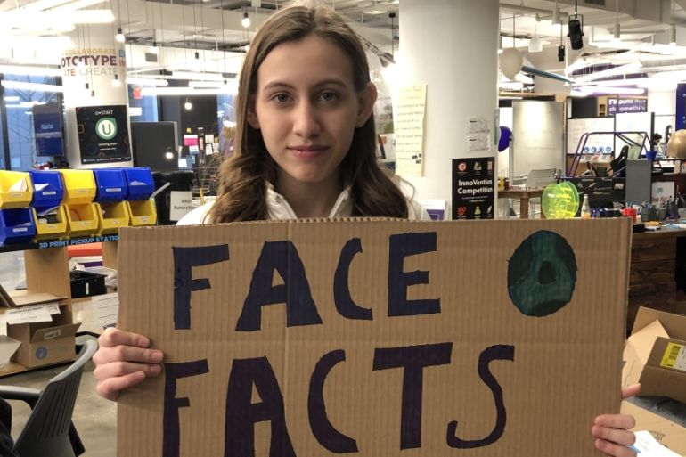 Alexandria Villasenor, co-founder of Youth Climate Strike US