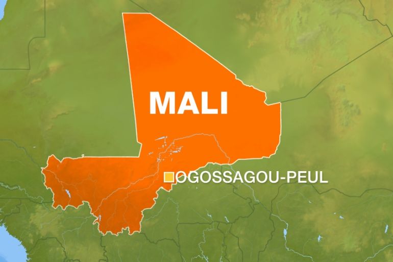 Mali attack map - Ogossagou-Peul