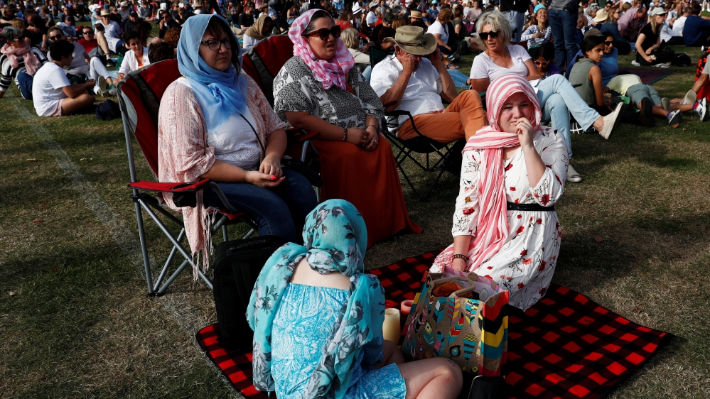 Many non-Muslim women have worn headscarves in recent days as a show of solidarity [Edgar Su/Reuters]