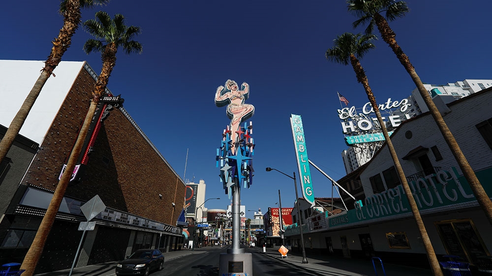 A general view of the old Las Vegas Strip in Las Vegas, Nevada [Mike Blake/Reuters] 