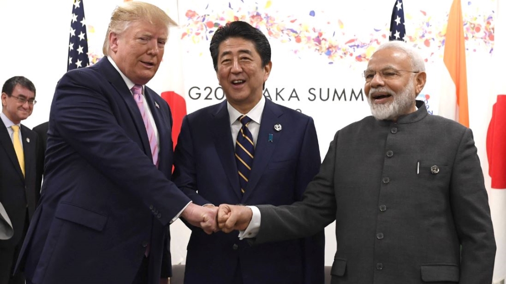 Trump, Abe and Modi at G20