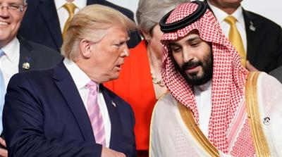 Trump and Mohammed bin Salman at G20 Summit, Japan