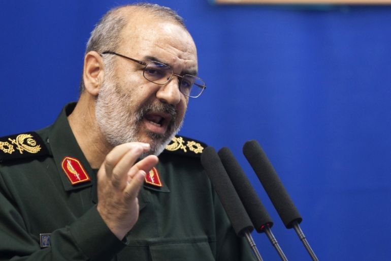Hossein Salami, deputy head of Iran''s Revolutionary Guard, speaks during Tehran''s Friday prayers