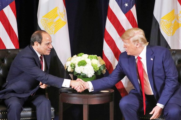 Trump holds a bilateral meeting with Egypt''s President Abdel Fattah el-Sisi