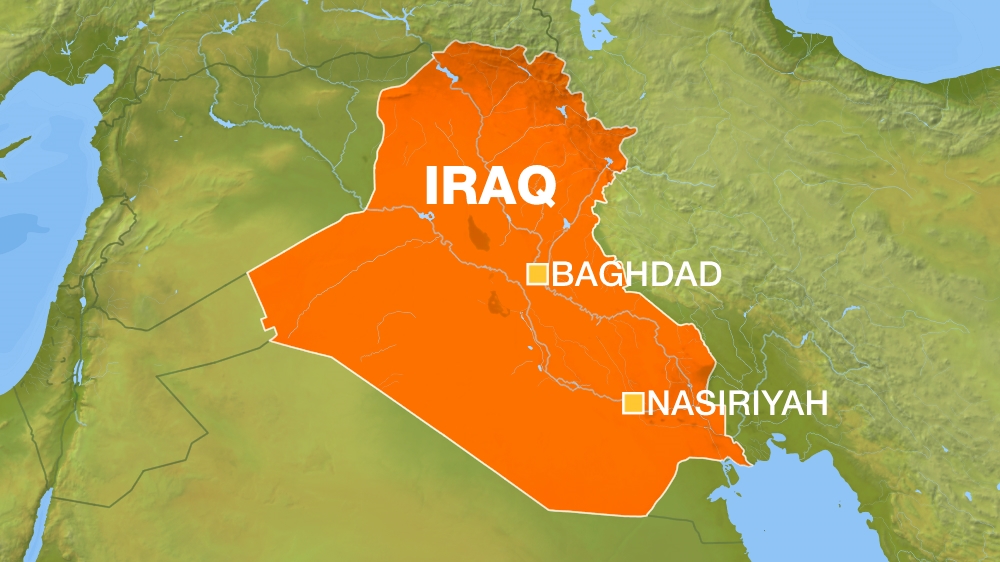 Iraq Map: Baghdad and Nasiriyahh