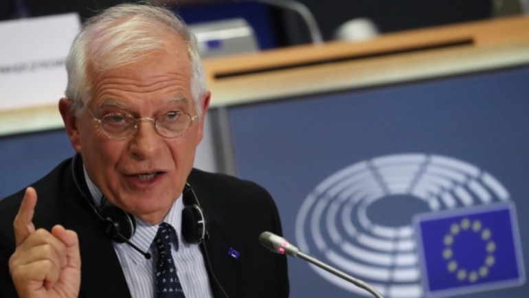 European Commissioner-designate for a Stronger Europe in the World Josep Borrell Fontelles of Spain attends his hearing before the European Parliament in Brussels