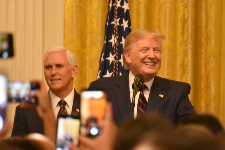 US President Trump hosts the Hispanic Heritage Month celebration at the White House