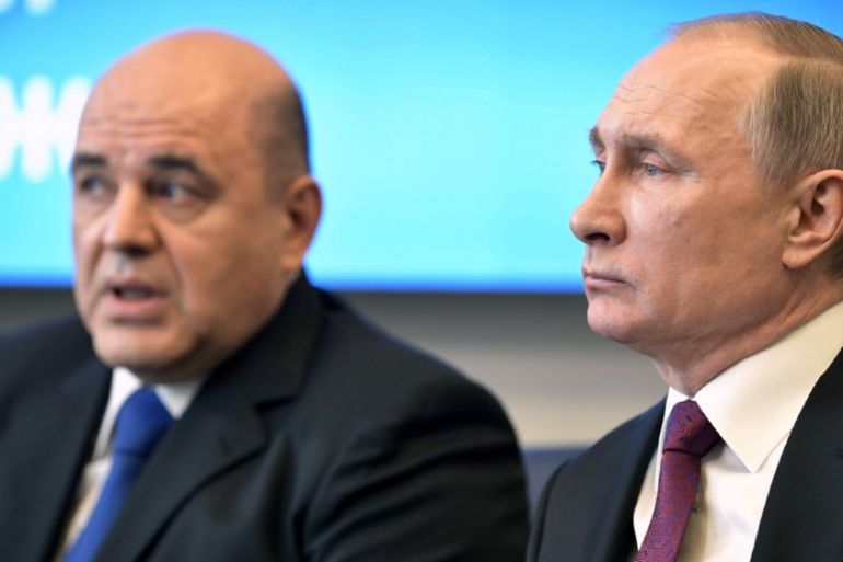 Mishustin and Putin - Reuters