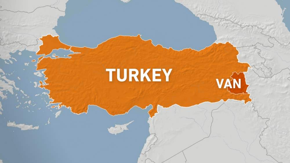 MAP Turkey's Van province 