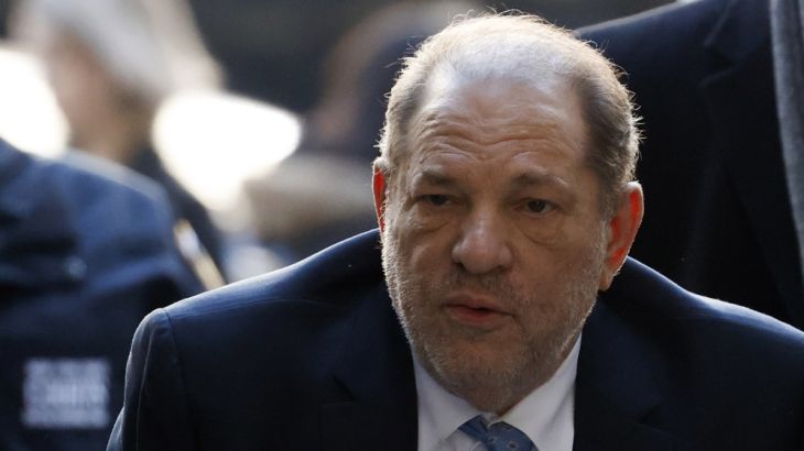 Former Hollywood producer Harvey Weinstein arrives to New York State Supreme Court as the jury is set to deliberate in his sexual assault trial in New York, New York, USA, 24 February 2020. The case a