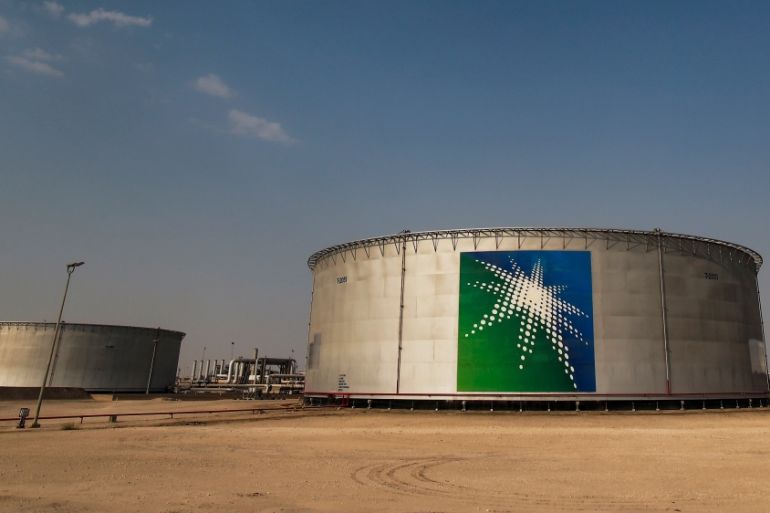oil tanks at Saudi Aramco