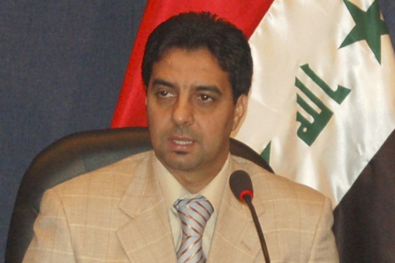 Iraqi soccer player Ahmed Radhi, Monday, Oct. 8, 2007. Rahdi swore an oath in front of lawmakers Monday as he became a lawmaker, replacing Abdul Nasser al-Janabi, who was officially sacked from the