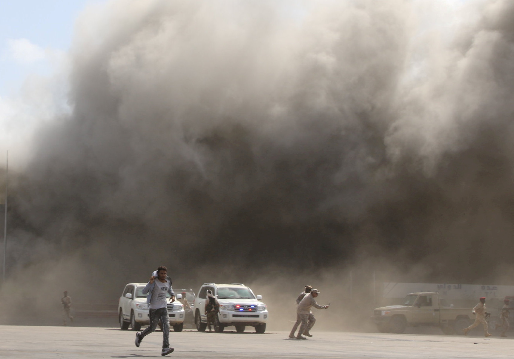 Blast at Yemen airport kills at least 16; 60 wounded