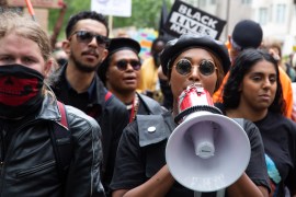 Sasha Johnson, 27, played a leading role in Black Lives Matter protests last year [Thabo Jaiyesimi/SOPA Images/LightRocket via Getty Images]