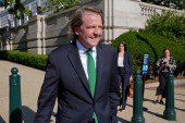 Former White House counsel Don McGahn departs after appearing for questioning behind closed doors by the House Judiciary Committee on Capitol Hill in Washington, Friday, June 4, 2021 [Patrick Semansky/AP Photo]