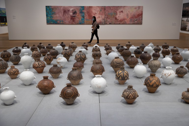 The Ai Wei Wei installation 'Whitewash' at Hong Kong's M+ museum 