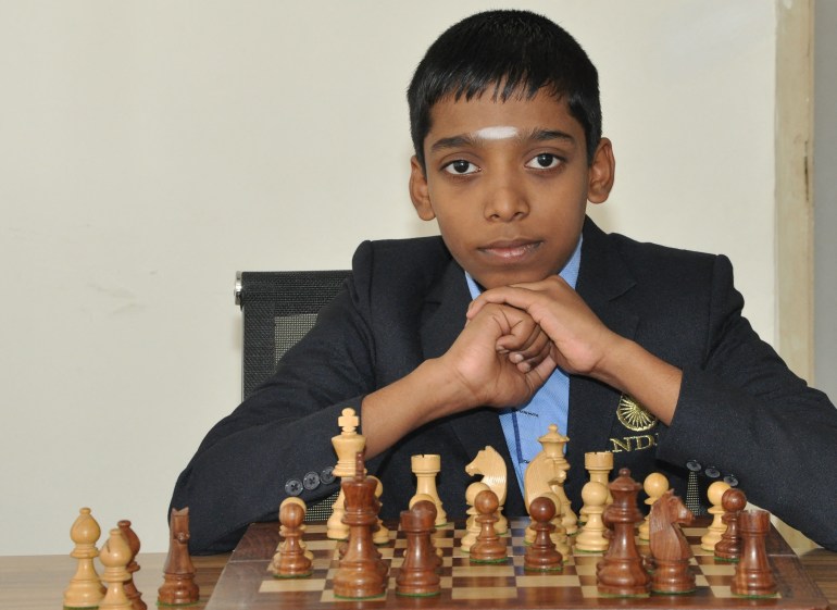 Indian chess prodigy Rameshbabu Praggnanandhaa 