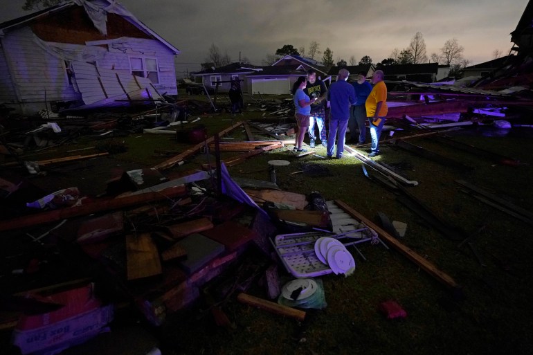 Residents survey storm damage