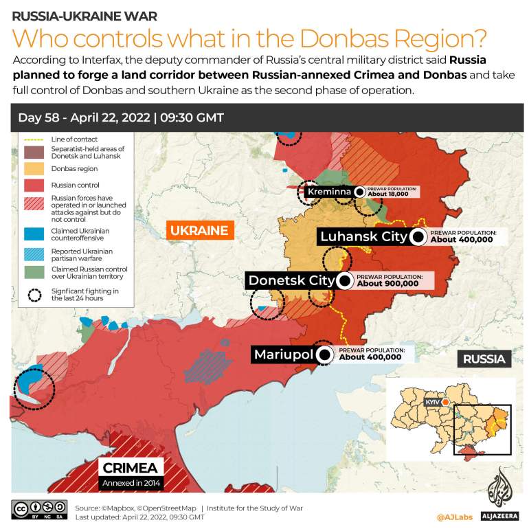 INTERACTIVE Russia-Ukraine map Who controls what in Donbas DAY 58 (1)