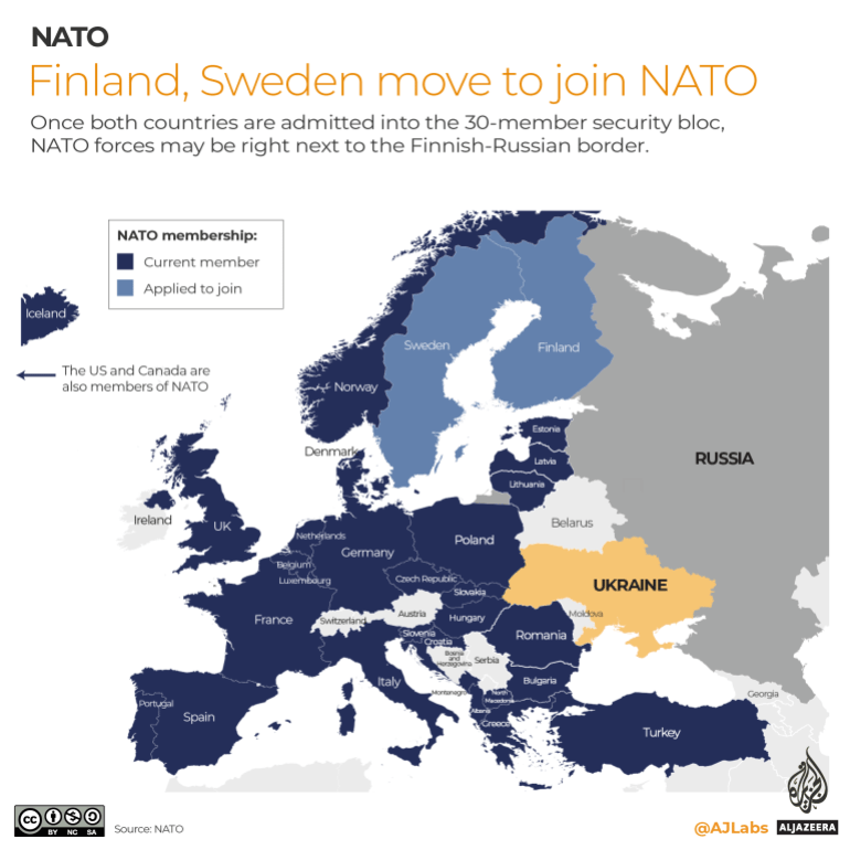 INTERACTIVE- NATO in Europe with Sweden and Finland