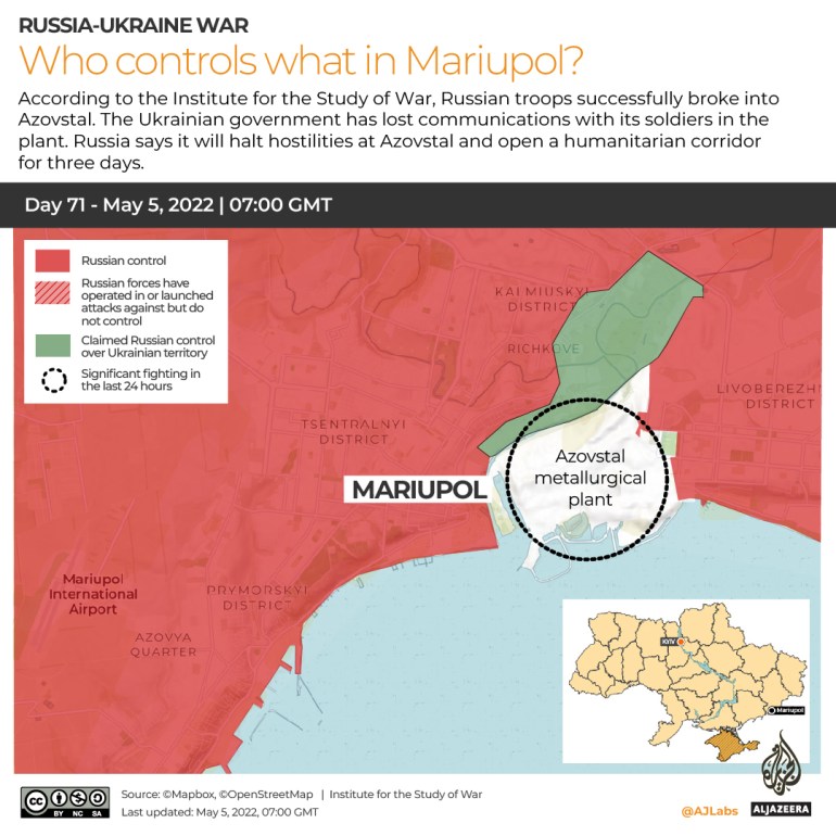 INTERACTIVE - Mariupol map -DAY 71