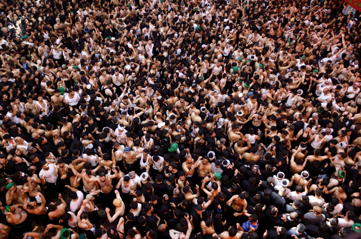 Shia Muslim pilgrims take part the ritual of Arbaeen in the holy city of Kerbala.