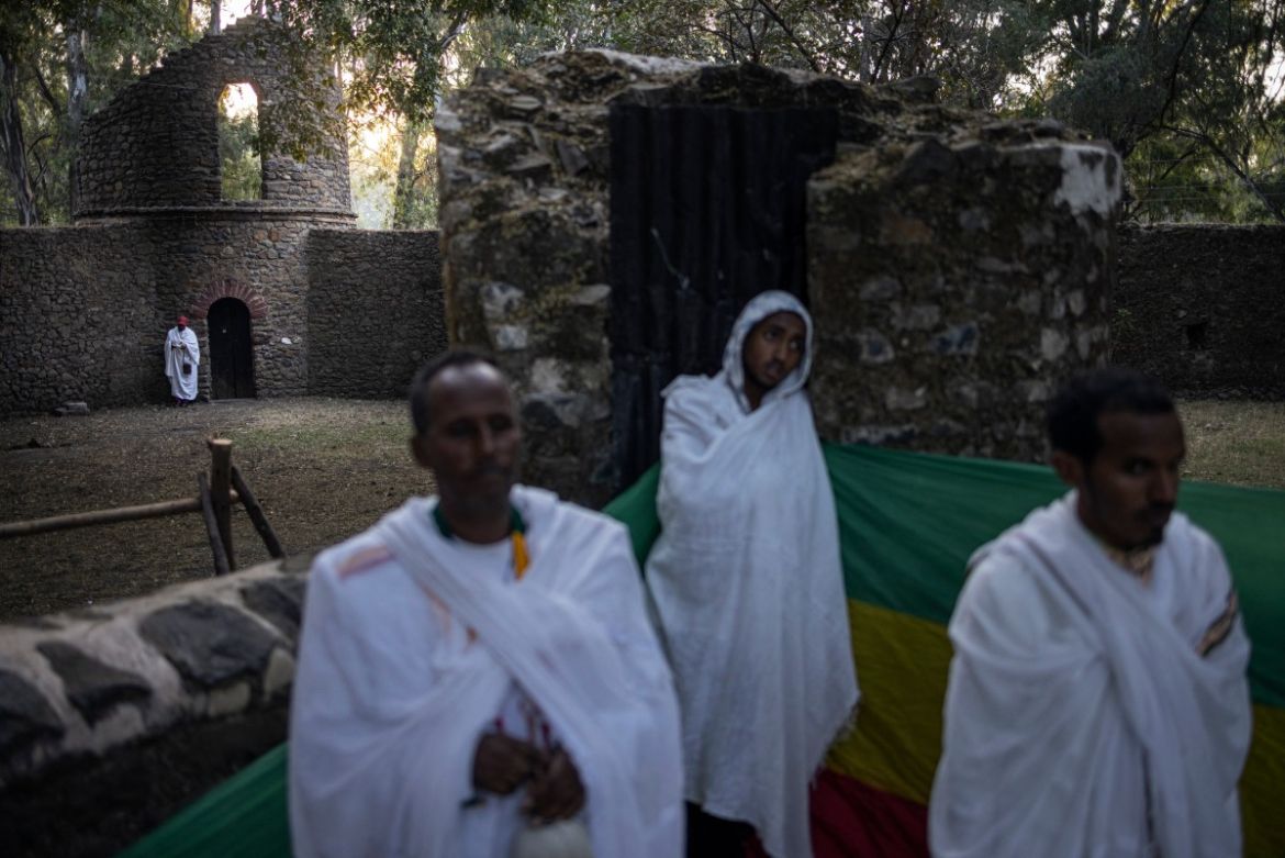 Ethiopian Orthodox worshippers