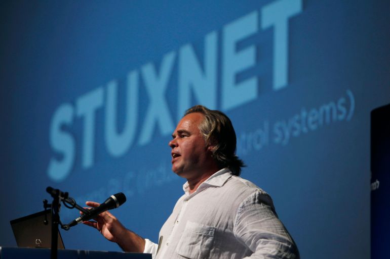 Eugene Kaspersky, Chairman and CEO of Kaspersky Labs, speaks at a Tel Aviv University cyber security conference June 6, 2012. Kaspersky, whose lab discovered the Flame virus that has attacked computers in Iran and elsewhere in the Middle East, said on Wednesday only a global effort could stop a new era of "cyber terrorism".