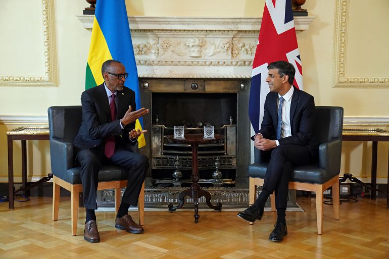 Paul Kagame and Rishi Sunak