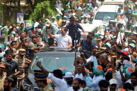 Rahul Gandhi at an election rally in Kozhikode district, Kerala, India [File: CK Thanseer/Reuters]