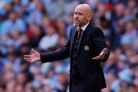 Erik ten Hag&#039;s Manchester United are currently in seventh place in the Premier League standings and look set to miss out on the Champions League [Andrew Couldridge/Action Images via Reuters]