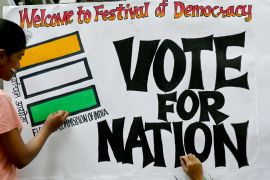 Months before India began the gargantuan, 44-day exercise of conducting national general elections from April 19, armies of tech-savvy IITians, MBAs, lawyers and researchers have been busy collating, studying and analysing voter data to decide on campaign strategy [File: Indranil Mukherjee/ AFP]