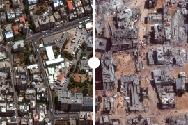 Satellite images show the damage done to hospitals in Gaza by Israeli attacks [Maxar Technologies]