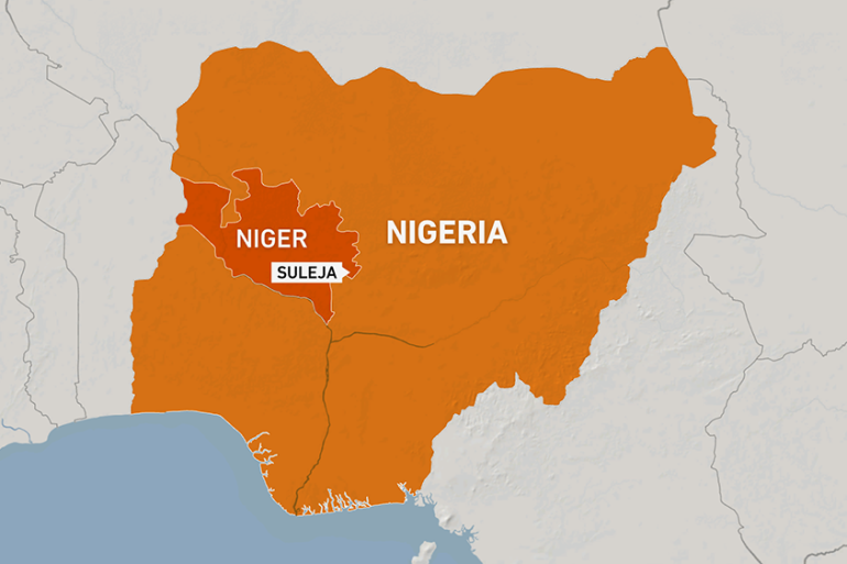 Nigeria map Suleja, Niger state
