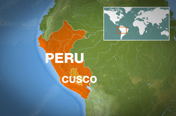 Helicopter goes missing in southeastern Peru