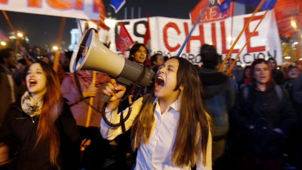 Afbeeldingsresultaat voor demonstrations Chile