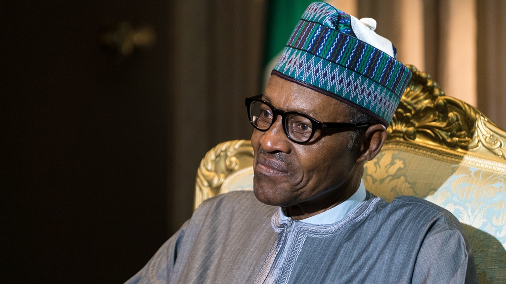Nigeria's president discusses the country's economic crisis and his fight against Boko Haram and corruption.