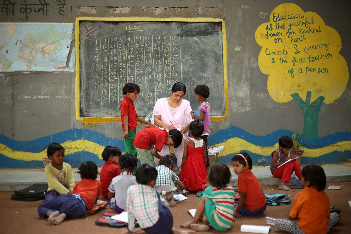 A day in Delhi's underthebridge school for the poor