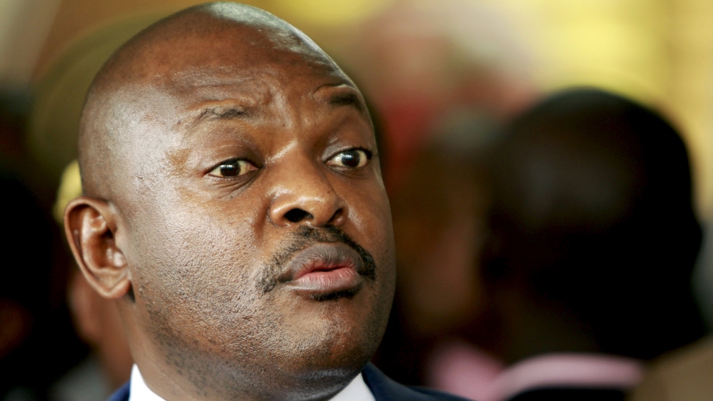 At least two people are shot and injured in protest over arrests of 11 schoolchildren for "insulting" Pierre Nkurunziza.