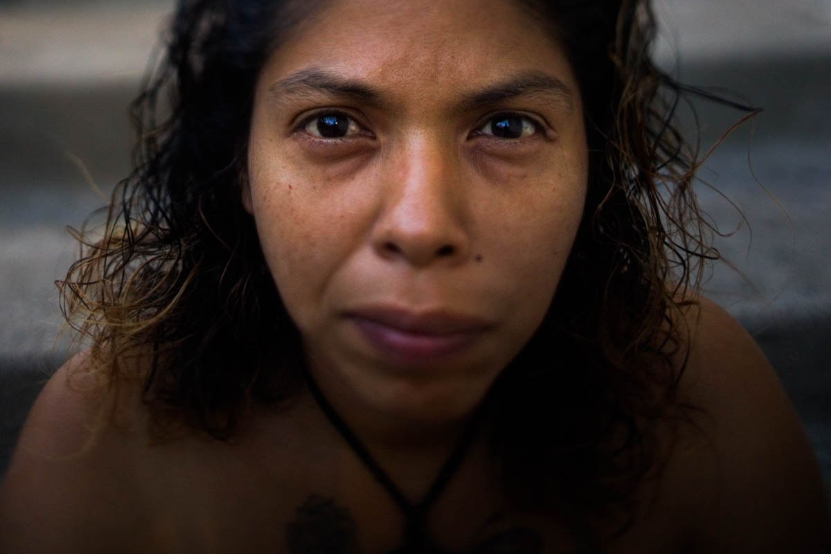 Bernadette Ortiz, 39, on October 24 in San Jose, California. Ortiz recently gave birth to her fifth child. She and her fiance were living in a tent when she found out she was pregnant. The couple lives in a temporary shelter at a local church until their move to a studio apartment. 'I don't want to live in a tent ever again,' said Ortiz. [Jae C. Hong/AP Photo]