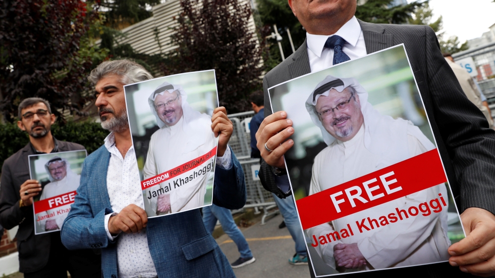 Bildresultat fÃ¶r Jamal Khashoggi case: All the latest updates In strongest statement yet in defence of Riyadh, US president denounces speculation Saudi responsible for assassination