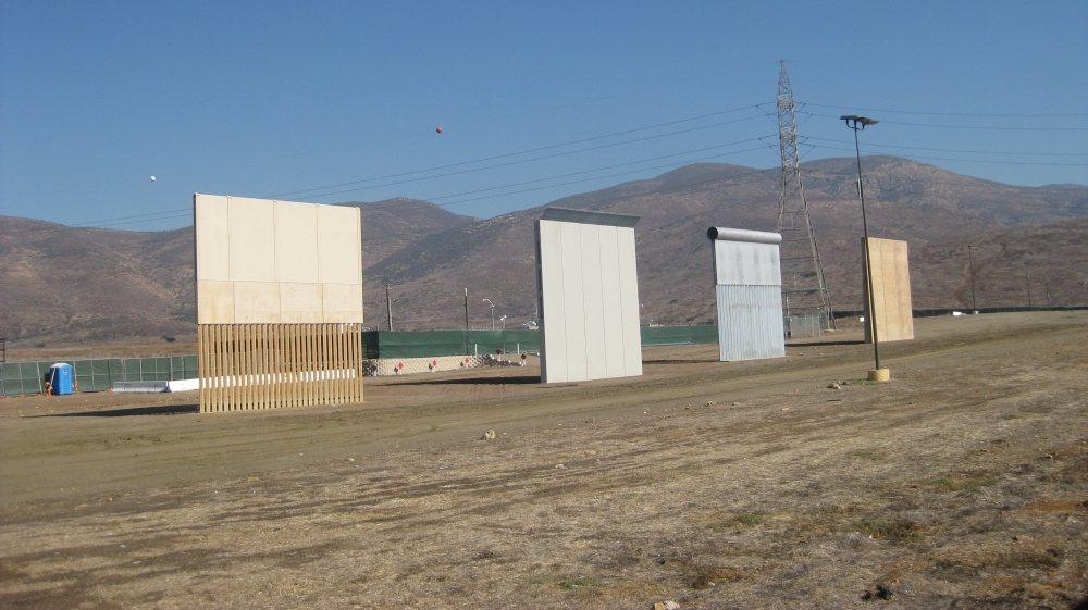 Trump border wall prototypes 