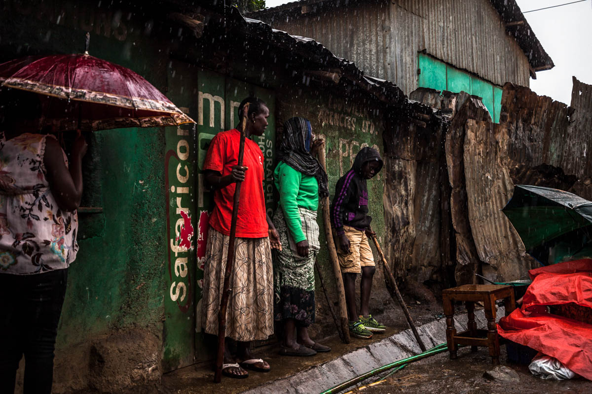 Lack of proper drainage channels is one of the major causes of the flooding in the slum. [Brian Otieno/Al Jazeera]