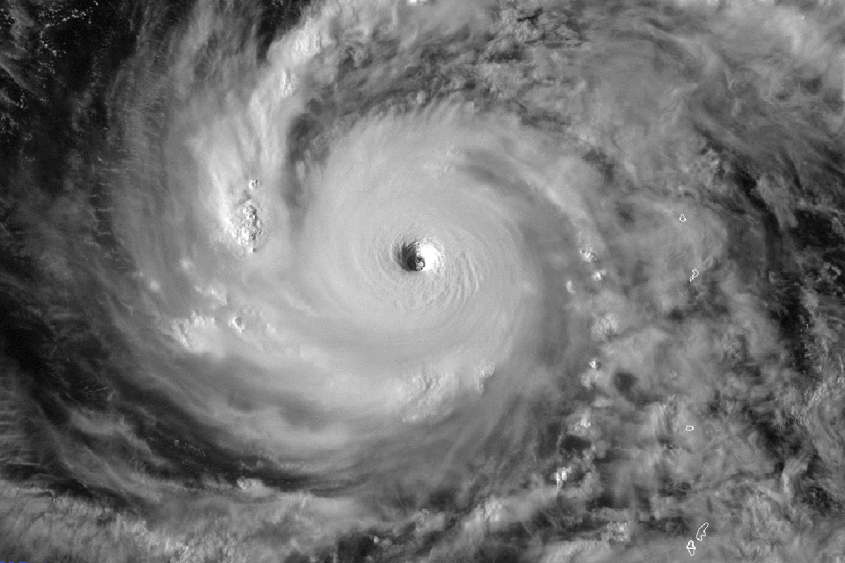 A look from space at Super Typhoon Jebi in the western Pacific. Jebi is now ranked as this year's strongest tropical cyclone. [NASA]