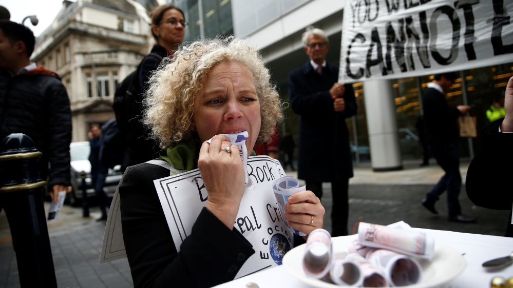 London climate change activists zero in on BlackRock - Aljazeera.com